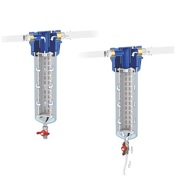 Картридж промивний багаторазовий Aquafilter FCPNN100M Ø60x252мм 100mcr 45°C (очищення від механічних домішок) - фото