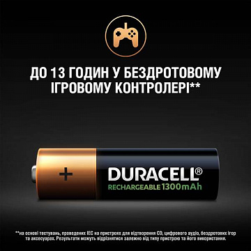 Аккумулятор Duracell Recharge AA 1300 мА·ч 4 шт - фото