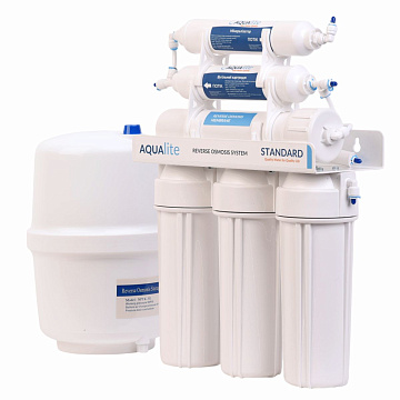 Фільтр зворотного осмосу Aqualite Standard 6-50 з мембраною 50GPD та мінералізатором (AQS6-50) - фото