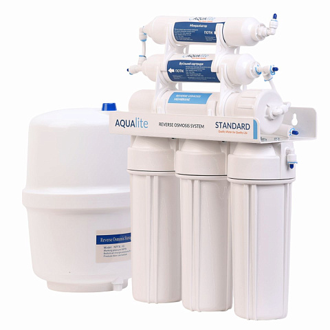 Фільтр зворотного осмосу Aqualite Standard 6-50 з мембраною 50GPD та мінералізатором (AQS6-50) - фото