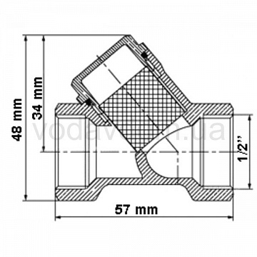 Фільтр грубої очистки Bonomi 1905 1/2'' - фото