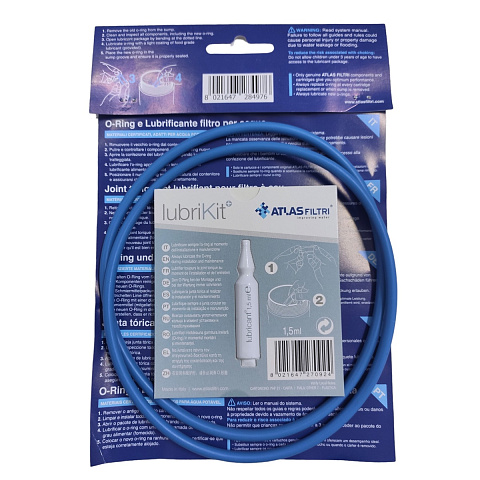 Кільце ущільнювальне + силікон Atlas Filtri для колб BigBlue RE9020678 Ø140х5.4мм - фото