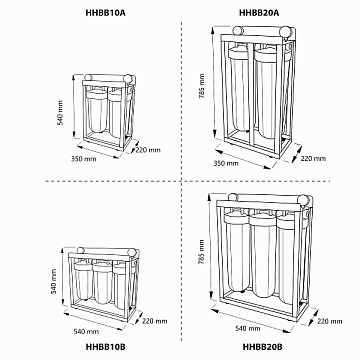 Фильтр для умягчения воды Aquafilter HHBB10B/HARD G1'' (латунь) 10BB 45°C 8bar с манометром - фото