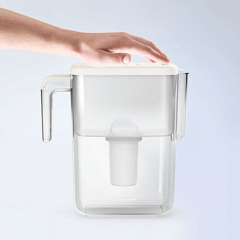 Фильтр-кувшин Ecosoft Slim Ivory 3,5/1,7л FMVSLIMWECO - фото