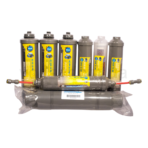 Полный набор картриджей Bluefilters New Line RO-8 для обратного осмоса - фото