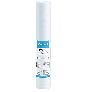 Картридж из вспененного полипропилена Ecosoft 2,5''x20'' 5 мкм CPV25205ECO Ø60x510мм 45°C - фото