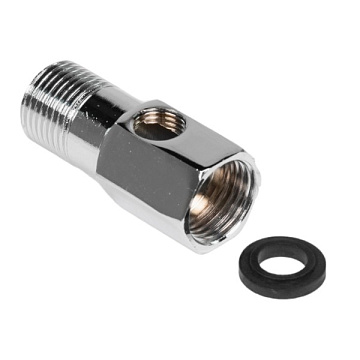 Трійник (врізка) 1/2''НР-1/2''ВР-1/4''ВР (для підключення фільтра 1/2'') - фото