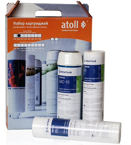 Набор картриджей Atoll 202 для обратного осмоса - фото