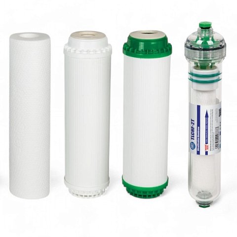 Набір картриджів (повний) Aquafilter FP3-HJ-K1-M для фільтра з капілярною мембраною - фото