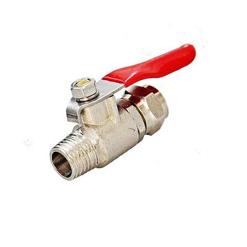 Кульовий кран для підключення фільтра BV3814 1/4''ЗР - трубка Ø10мм (3/8) - фото