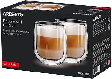 Фільтр-глечик Brita Marella XL Memo Синій 3,5/2,0л (глечик + 2 картриджа) + набір чашок Ardesto - фото