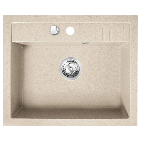 Кухонная мойка из гранита Ferro Mezzo II DRGM1/48/58SA - фото
