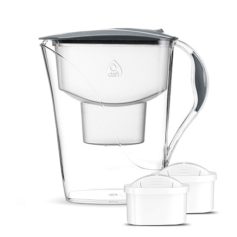 Фильтр-кувшин Dafi Luna Unimax Серый 3,3/1,5л (кувшин + 2 картриджа) - фото