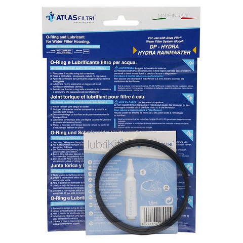 Уплотнительное кольцо + силикон Atlas Filtri для колб DP/Hydra RE9020676 Ø84х3.5мм - фото