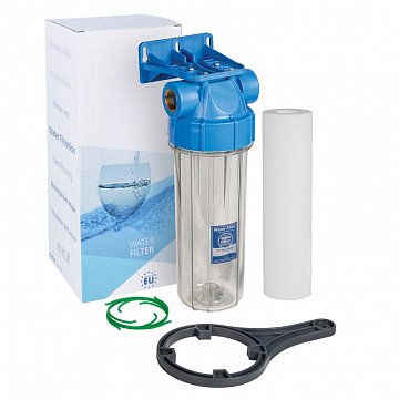 Магістральний фільтр для води Aquafilter FHPR34-B1 G3/4'' (латунь) 10'' 45°C 8bar з картриджем 5mcr - фото