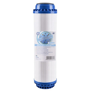 Картридж з активованим вугіллям Aquafilter FCCBKDF2 Ø70x250мм 45°C (очищення від хлору, органічних забруднень та пом'якшення) - фото