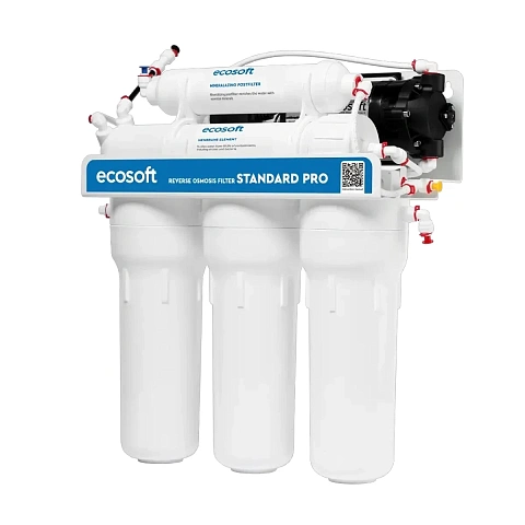 Фільтр зворотного осмосу Ecosoft Standard PRO з мінералізацією та помпою (MO550MPECOSTD) - фото