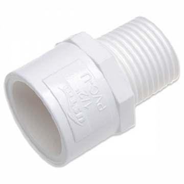 Муфта з зовнішньою різьбою ПВХ USTM 1 1/4'' (30414) - фото