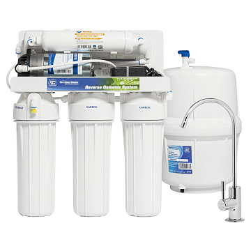 Фильтр обратного осмоса с насосом Aquafilter RO5-75P (FRO5P) RP55139715 с мембраной 75GPD. - фото