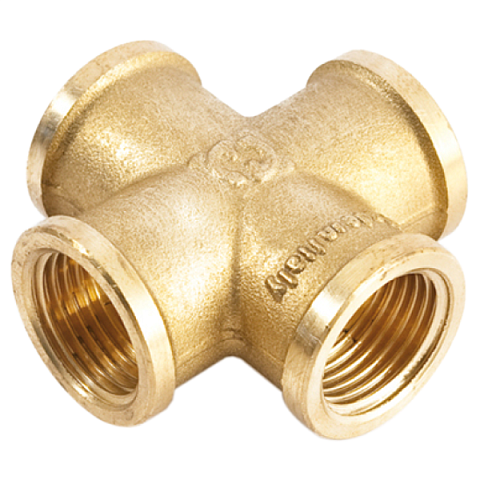 Крестовина латунная General Fittings 1/2''ВР - фото