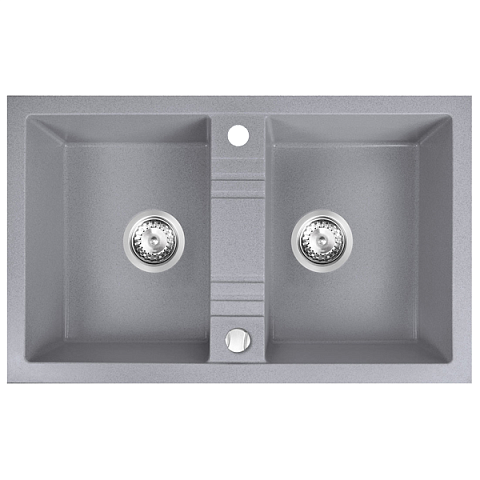 Кухонная мойка из гранита Ferro Mezzo II DRGM2/48/78GA - фото