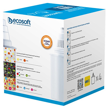 Картридж для фільтрів-глечиків Barrier 4шт ECOSOFT CRVK4BARECO - фото