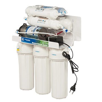 Фильтр обратного осмоса с помпой Aquafilter RO7-75P (FRO5MPA) RP75139715 с мембраной 75GPD минерализатором Aimro и Aifir - фото