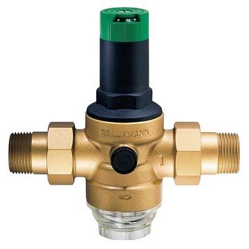 Редуктор понижения давления Resideo (Honeywell) D06F-3/4A DN20 16бар 40°C с фильтром - фото