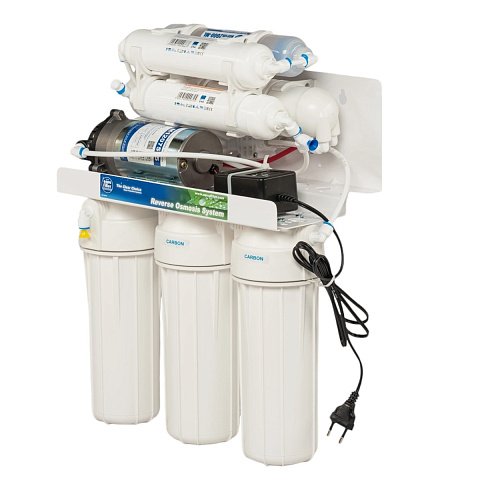Фильтр обратного осмоса с помпой Aquafilter RO7-75P (FRO5MPA) RP75139715 с мембраной 75GPD минерализатором Aimro и Aifir - фото