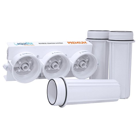 Фільтр зворотного осмосу Aqualite Premium 6-50 з мембраною Filmtec 50GPD з мінералізатором (AQP6-50) - фото