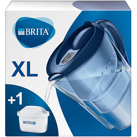 Фильтр-кувшин Brita Marella XL MXpro Синий 3,5/2,0л с картриджем Maxtra PRO (1052780) - фото