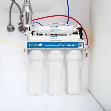 Фильтр обратного осмоса Ecosoft Standard PRO с минерализацией и насосом (MO550MPECOSTD) - фото