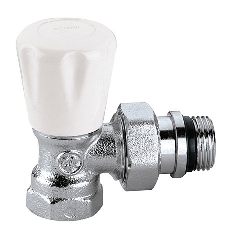 Клапан радіатора кутовий Caleffi 411402 з вентилем 1/2'' - фото