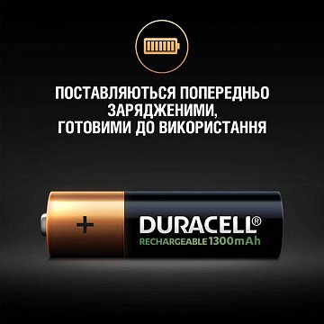Акумулятор Duracell Recharge AA 1300 мА·год 4шт - фото