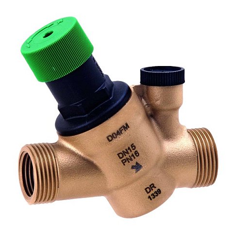 Редуктор понижения давления Resideo (Honeywell) D04FM-3/4A DN20 16бар 70°C с соединением для манометра - фото