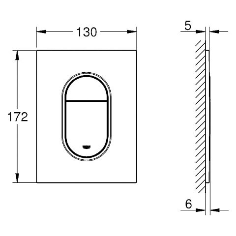 Инсталляция GROHE Rapid SL 3в1 39504000 c панелью смыва Arena S 37624000 хром - фото