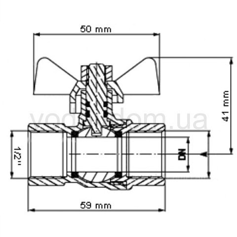 Шаровый кран Bonomi 7953 1/2'' - фото
