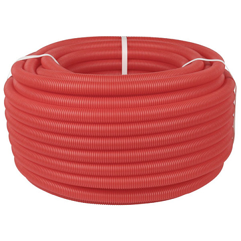 Захисна гофрована труба Koller (29-34 мм) червона (1м) - фото