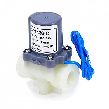 Клапан соленоїдний (електромагнітний) KP-SP1436-C 36VDC 8.1л/хв 8,3bar 1/4''ВР - фото