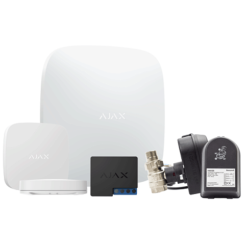 Система захисту від протікання AJAX LeaksProtect (2 крана, 2 датчика, 1'') - фото