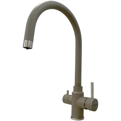 Смеситель для кухни Fabiano SKFC 90ST Beton с подключением фильтра воды 8232.401.1075 - фото
