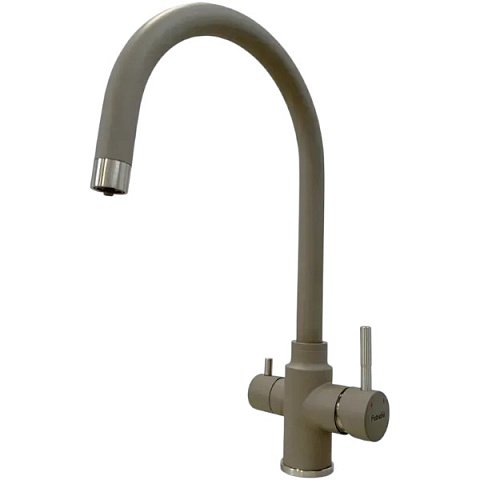 Смеситель для кухни Fabiano SKFC 90ST Beton с подключением фильтра воды 8232.401.1075 - фото