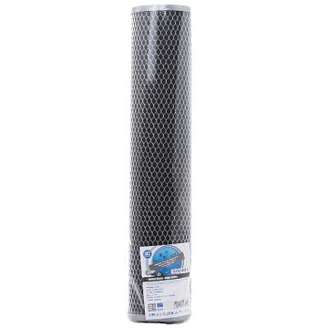 Картридж со спрессованным углем Aquafilter FCCBL20BB-S Ø107x506мм 45°C (очистка от хлора и органических загрязнений) - фото