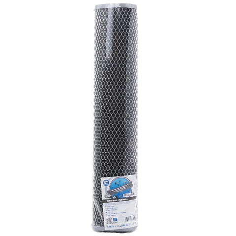 Картридж зі спресованим вугіллям Aquafilter FCCBL20BB-S Ø107x506мм 45°C (очищення від хлору та органічних забруднень) - фото