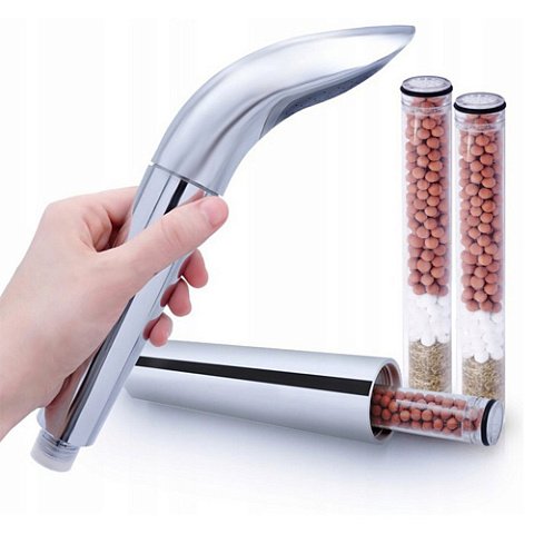 Душова лійка з фільтром Aquafilter FHSH-8-CCH (хром) G1/2'' (з картриджем) - фото