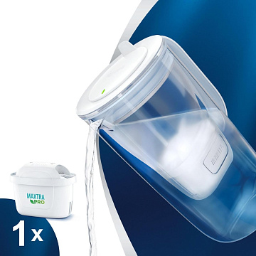Стеклянный фильтр-кувшин Brita Glass 2,5/1,5л с картриджем Maxtra Pro - фото