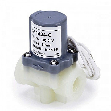 Клапан соленоидный (электромагнитный) KP-SP1424-C 24VDC 8,1л/мин 0,7-8,3bar 1/4''ВР - фото