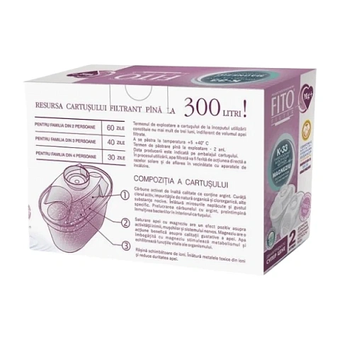 Картридж для фільтра глечика Maxtra FitoFilter К33 Mg+ з магнієм (упаковка 2шт) - фото