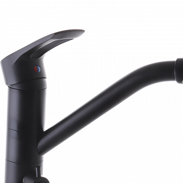 Змішувач для кухні Haiba HANSBERG 021 з виходом для питної води (чорний) (HB3915 - фото