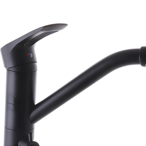 Змішувач для кухні Haiba HANSBERG 021 з виходом для питної води (чорний) (HB3915 - фото